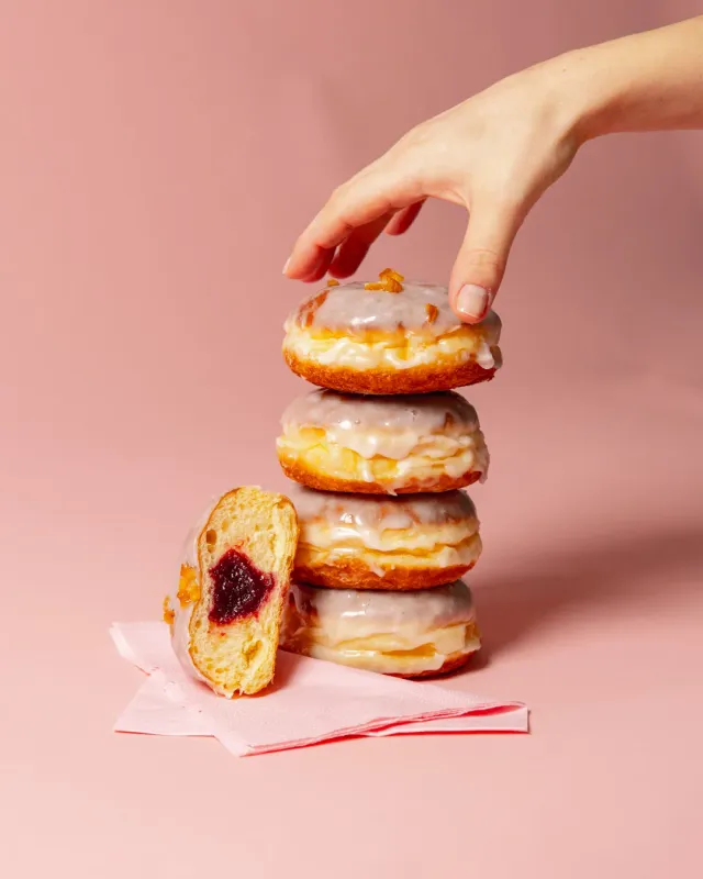 Blikle Rosa bombolone classico 1 pezzo marmellata rose