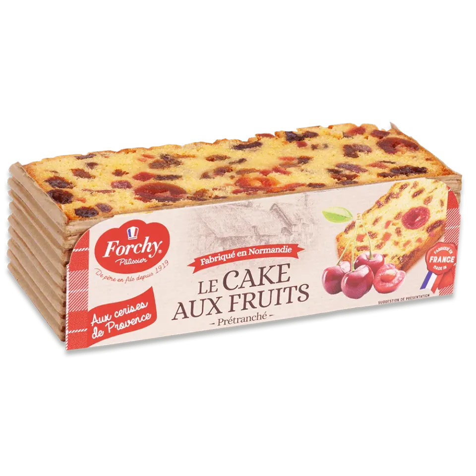 Forchy Cake Fruits 4 fette plumcake ciliegie uova fresche