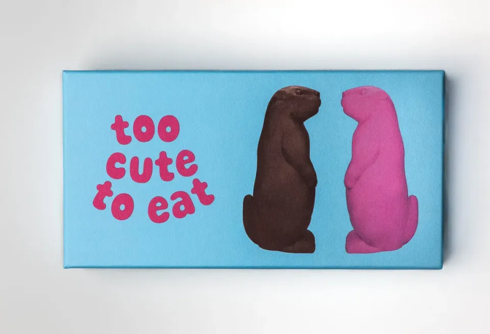 Paolo Griffa Too Cute To Eat marmotte cioccolatini 16 pz