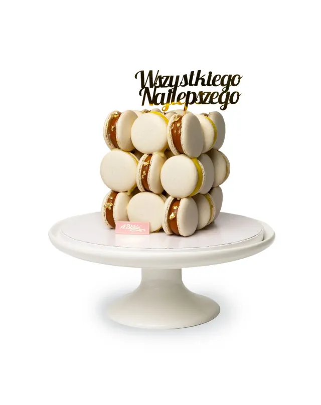 Blikle Torta Macaron Buon Compleanno Vaniglia Caramello