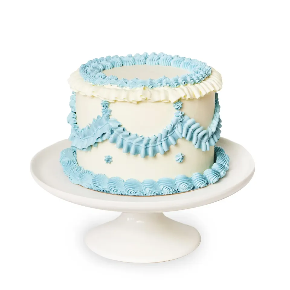 Blikle Stile Inglese 221 torta bianca 12 porzioni crema blu