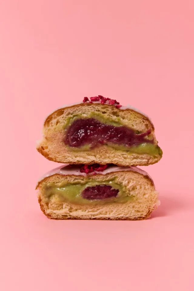 Blikle Bombolone Matcha Lampone latte avena dolce