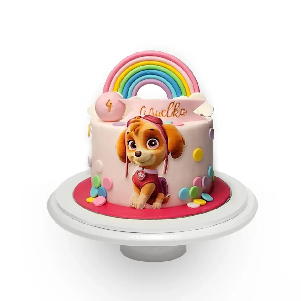 Blikle Paw Patrol Skye 102 torta bimba 12 porzioni arcobaleno