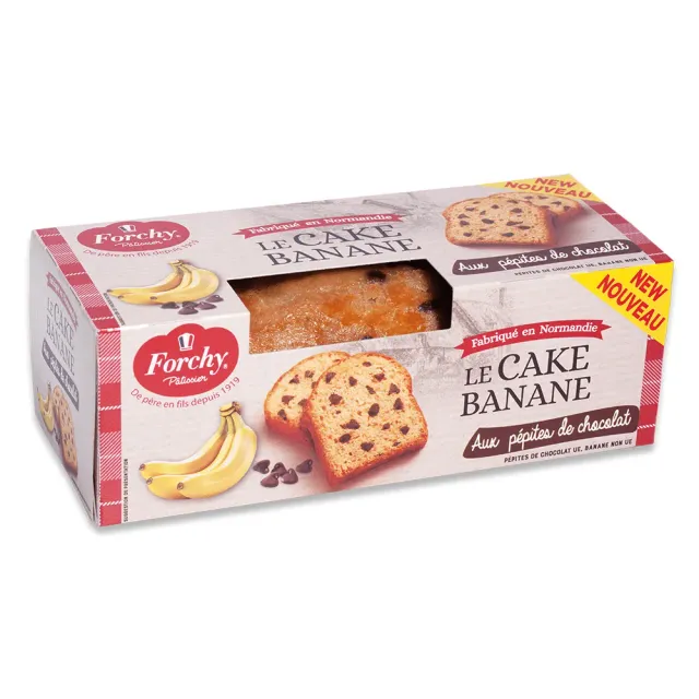Forchy Cake Banana Cioccolato con gocce di cioccolato
