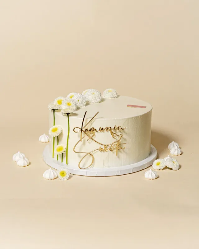 Blikle Kwiatowa Komunia torta piccola 10 porzioni fiori freschi