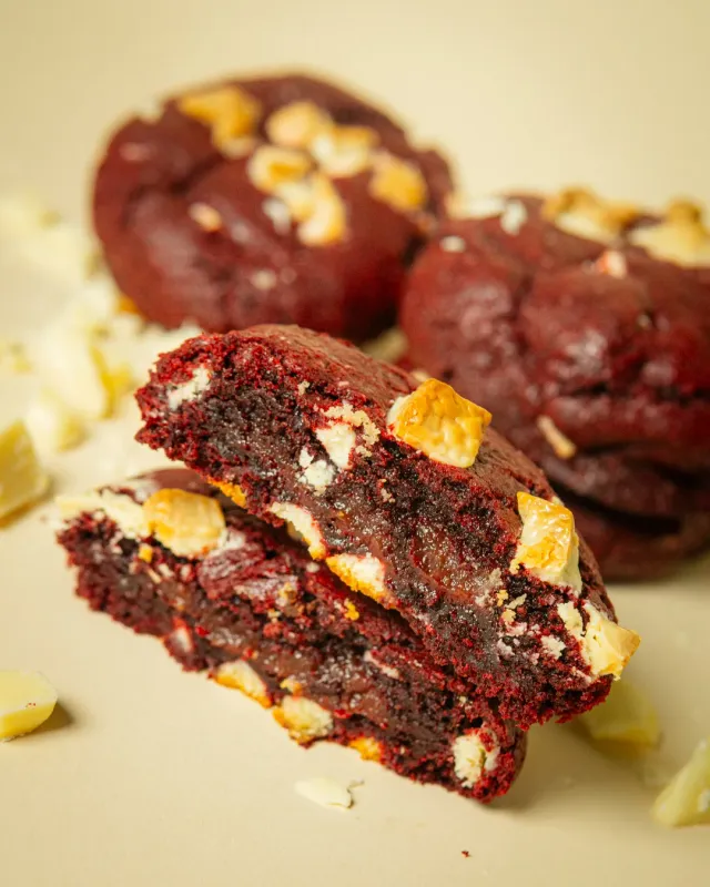 Blikle Red Velvet biscotto cookie morbido cacao