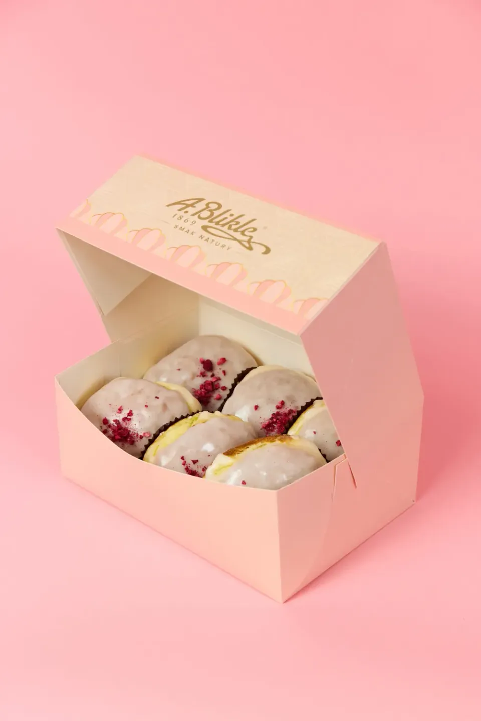 Blikle Paczki Matcha Lampone Bomboloni 6 Pezzi