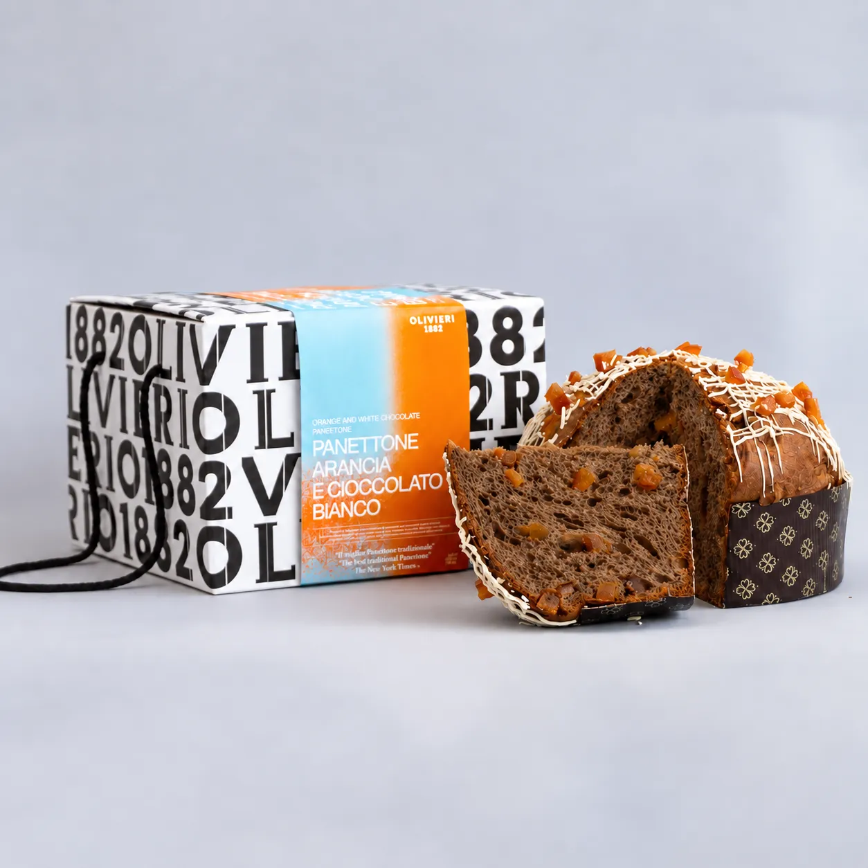 Olivieri 1882 Panettone Arancia Cioccolato Bianco 1 kg