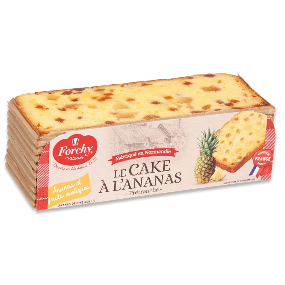 Forchy Cake Ananas plumcake 4 fette frutti tropicali