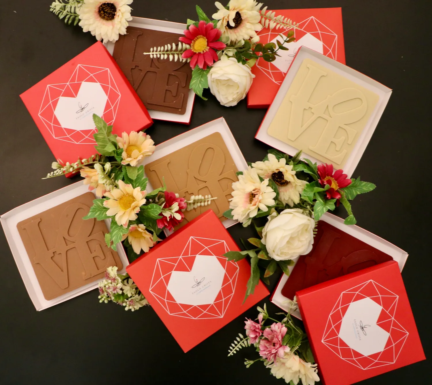 Paolo Griffa Caffé Nazionale LOVE barrette cioccolato assortite