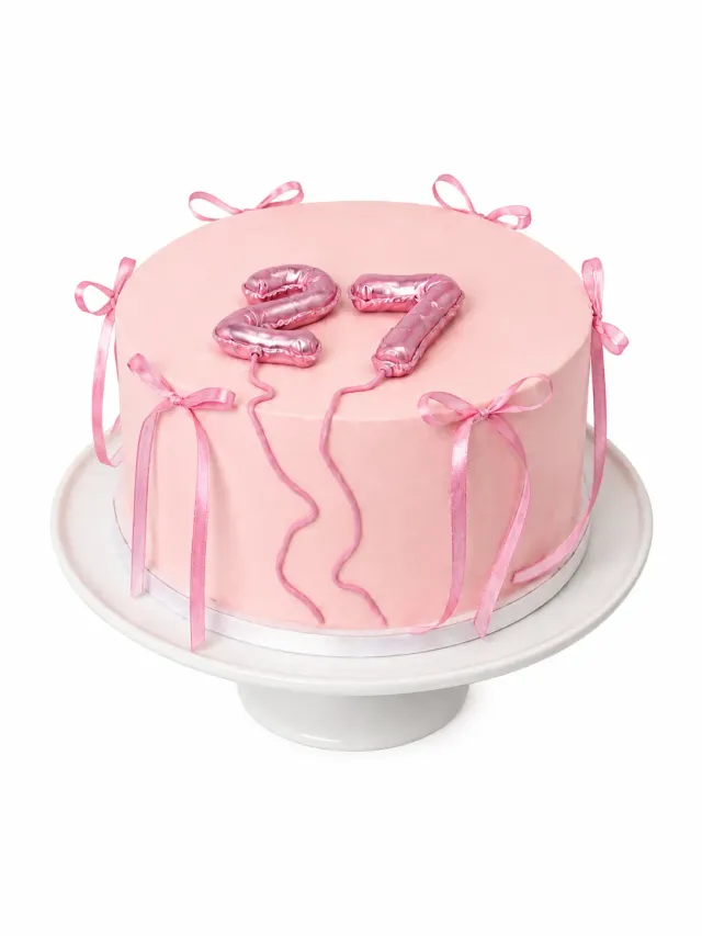 Blikle Baloniki torta compleanno rosa 12 porzioni fiocchi
