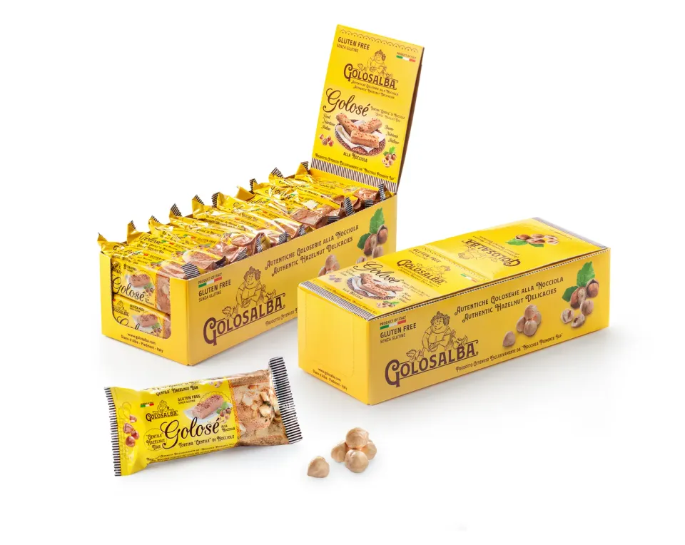 Golosalba Golosè Tortina Nocciole Piemonte IGP 20 Barrette