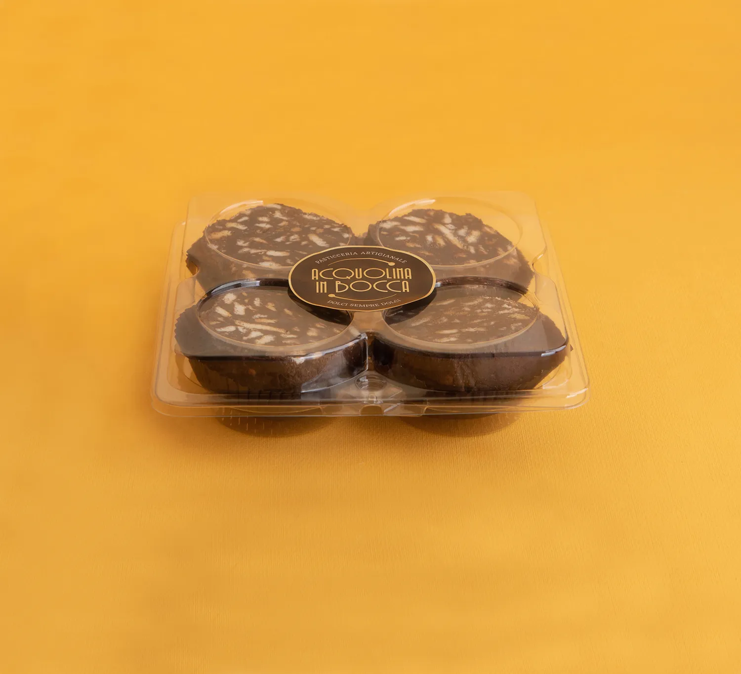 Acquolina in Bocca Salame Dolce vassoio 200 gr al cacao