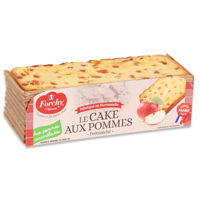 Forchy Cake Pommes 4 fette plumcake mele caramellate