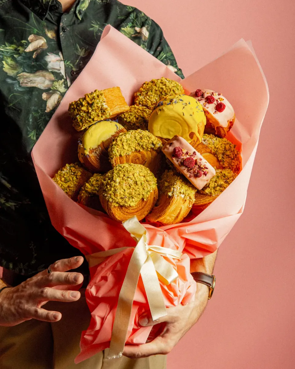 Blikle Rolls Pistacchio Lampone bouquet 11 pezzi regalo
