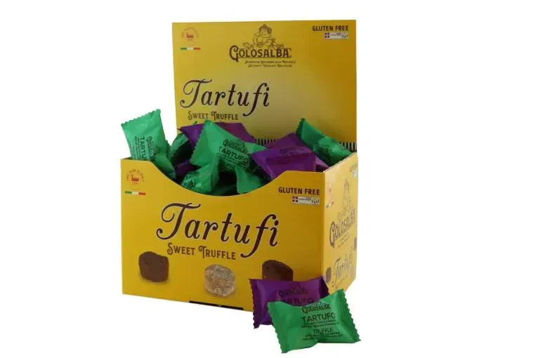 Golosalba tartufo dolce nocciola bianco e fondente misto