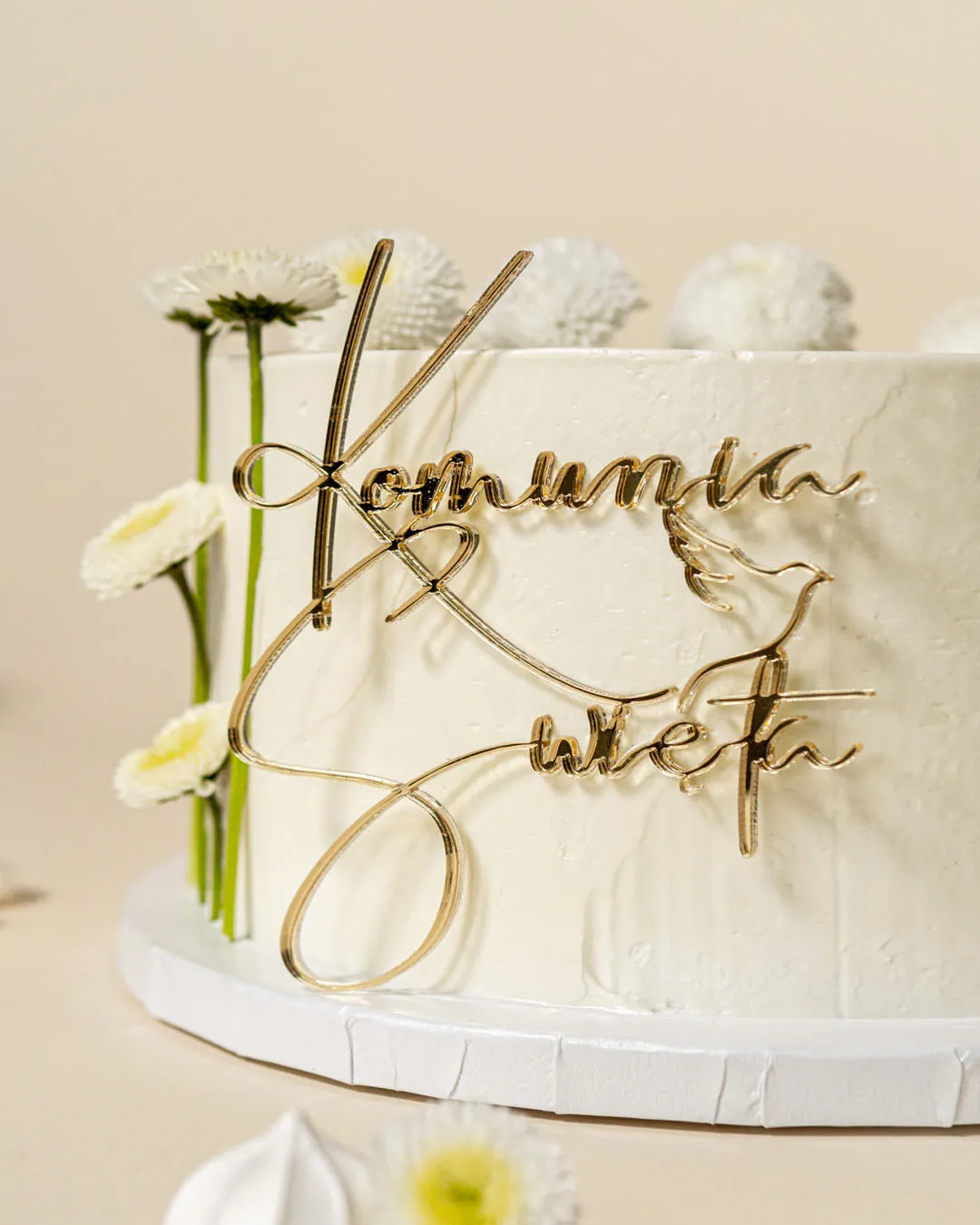 Blikle Kwiatowa Komunia torta piccola 10 porzioni fiori freschi