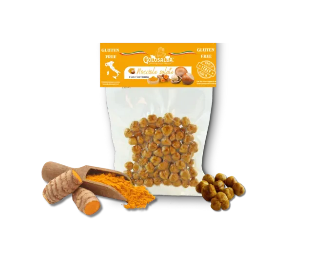 Golosalba Nocciole Piemonte IGP curcuma salate 100g