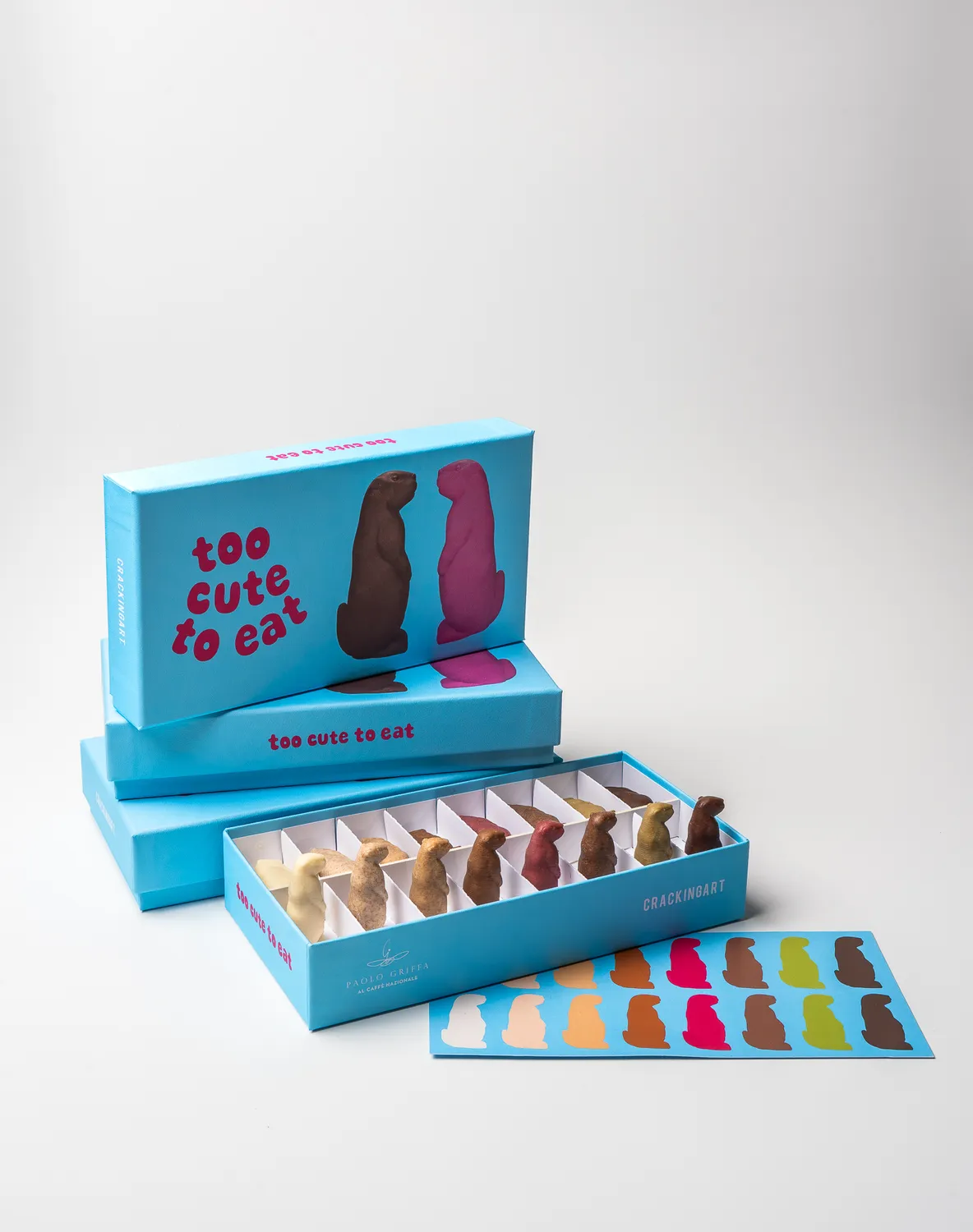 Paolo Griffa Too Cute To Eat marmotte cioccolatini 16 pz