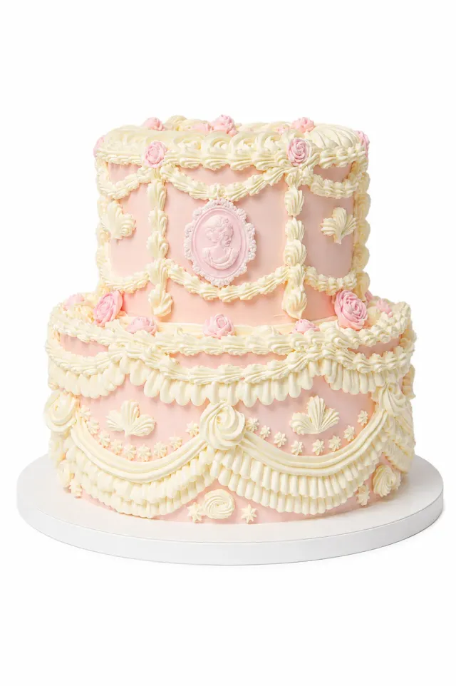 Blikle Różana Elegancja torta vintage rosa 12 porzioni
