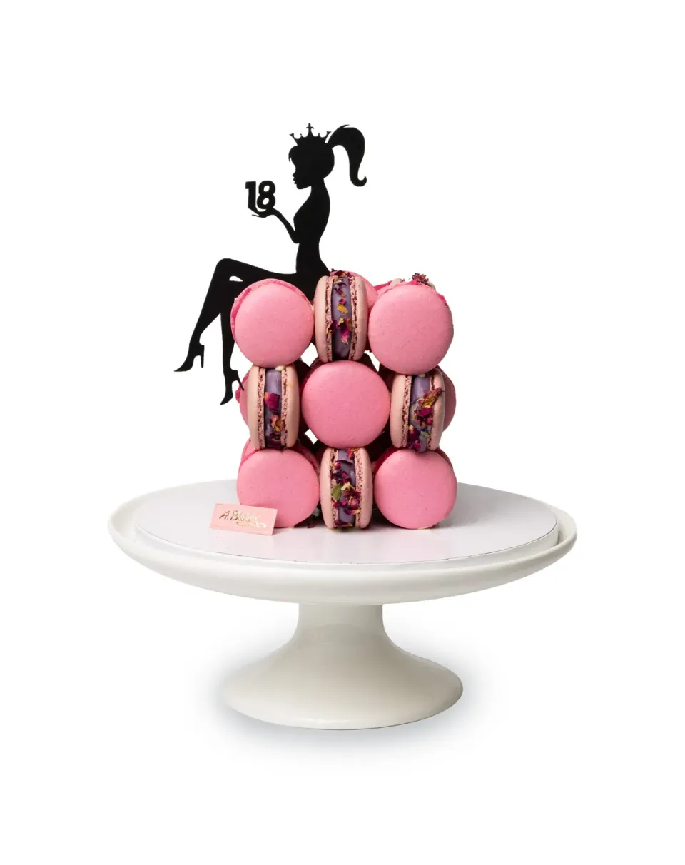 Blikle 18 Anni torta di macarons al lampone