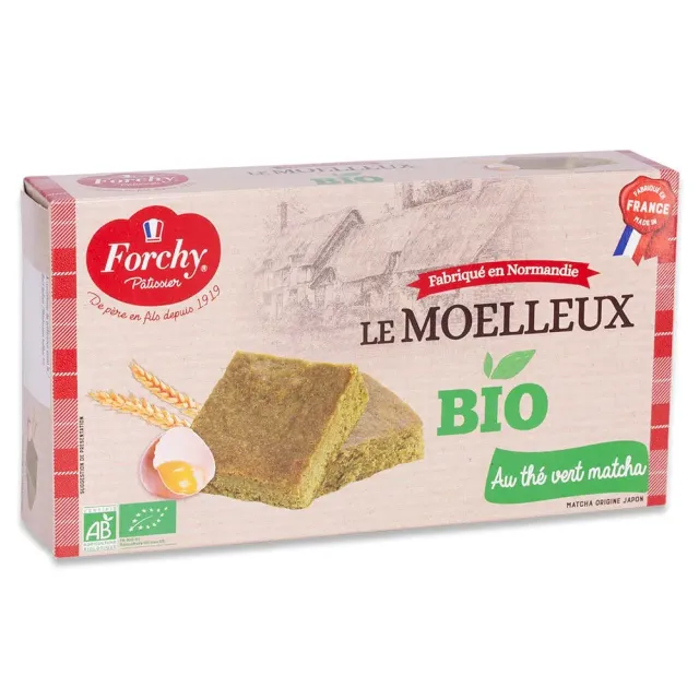 Forchy Moelleux Matcha Bio torta al tè verde