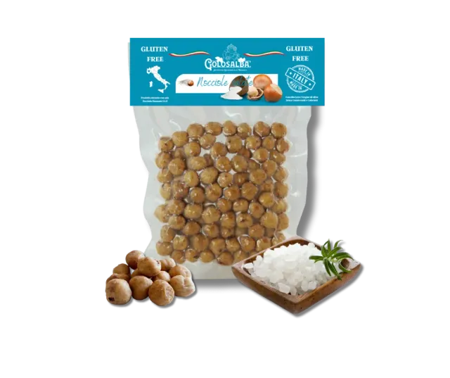 Golosalba Nocciole Piemonte IGP Tostate Salate 200 g Sottovuoto