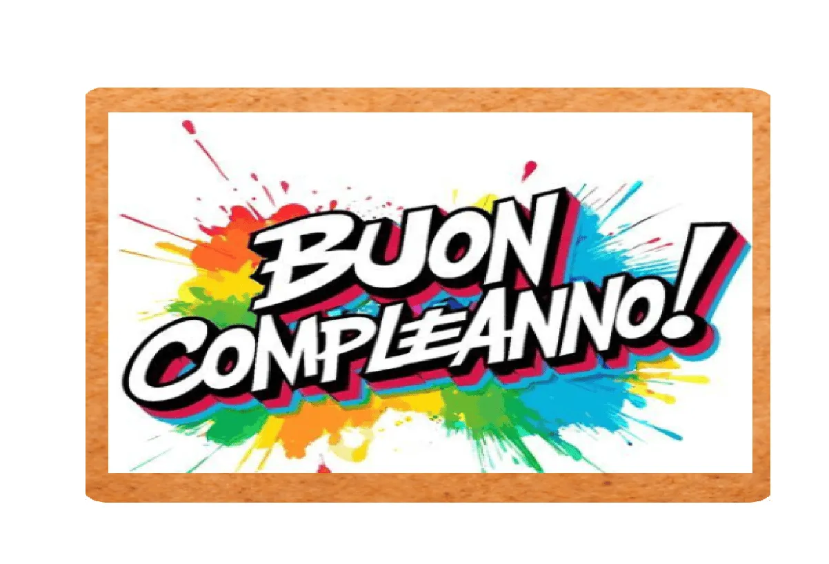 Pasta di Zucchero Lab Biscotto Rettangolare Personalizzato