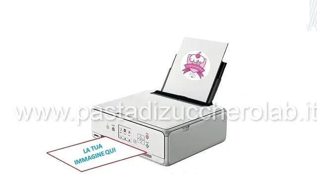 Pasta di Zucchero Lab stampa alimentare A4 personalizzata per torte