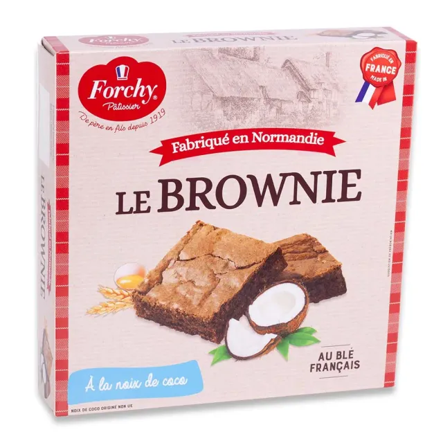 Forchy Brownie Chocolat et Coco cioccolato e cocco