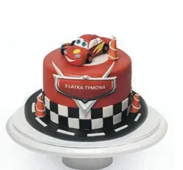 Blikle Saetta McQueen 114 torta bambini 12 porzioni pasta di zucchero