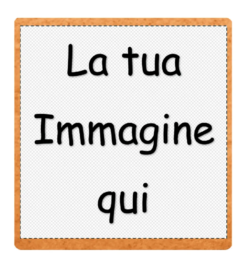 Pasta di Zucchero Lab biscotto quadrato personalizzato vaniglia