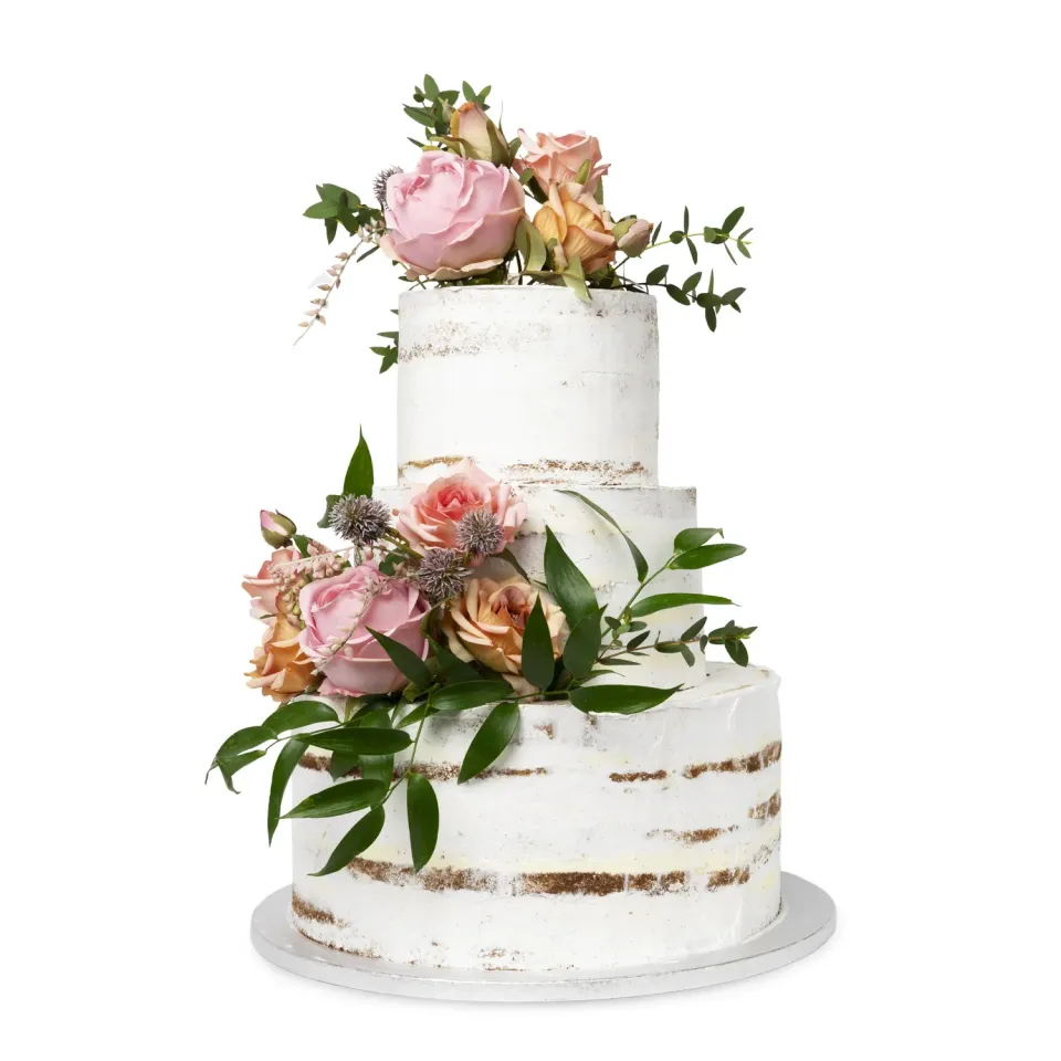 Blikle Boho torta nuziale 120 porzioni fiori freschi