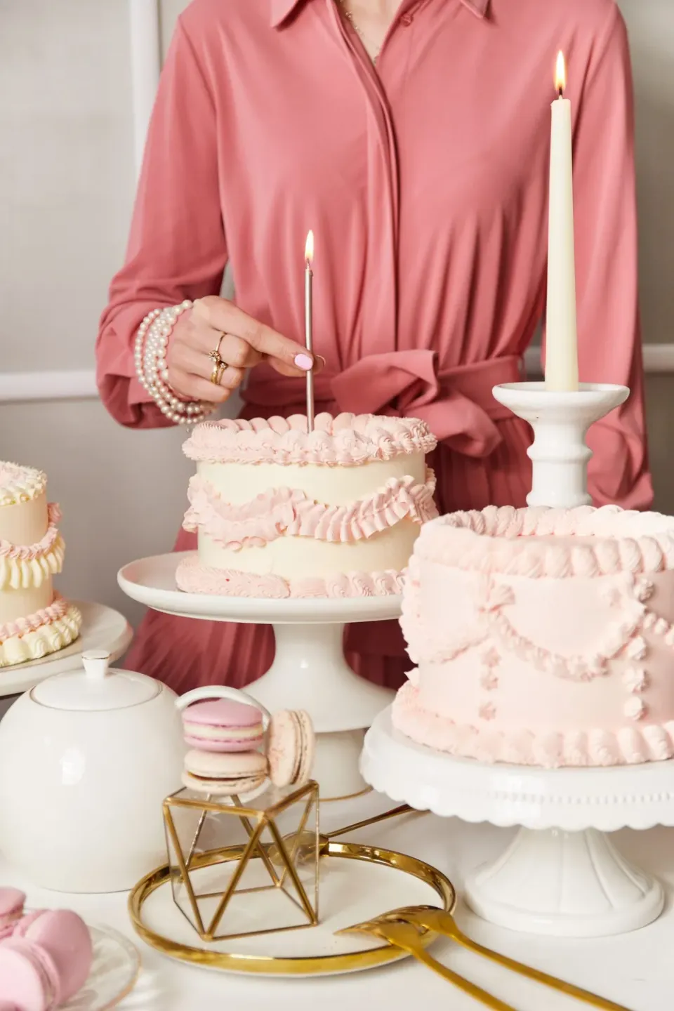 Blikle 223 torta stile inglese bianco rosa 12 porzioni