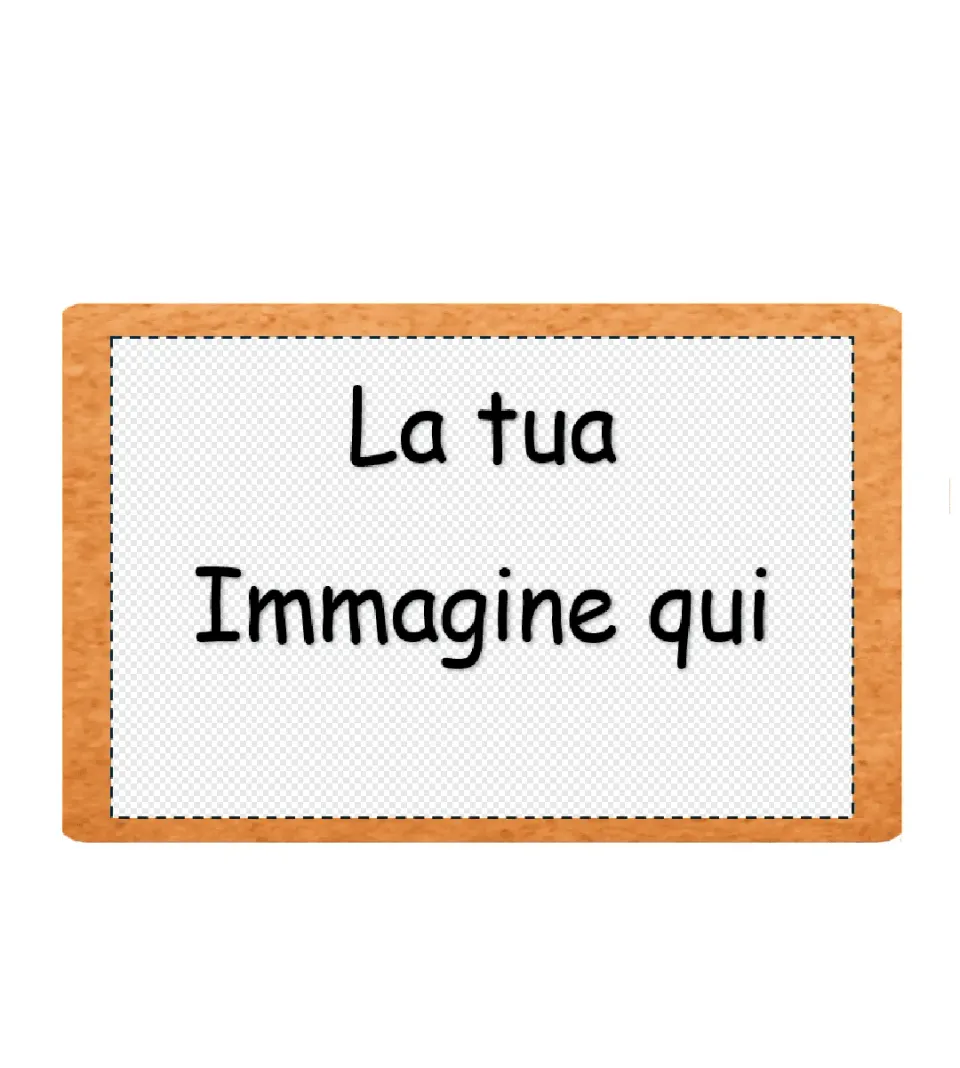 Pasta di Zucchero Lab Biscotto Rettangolare Personalizzato