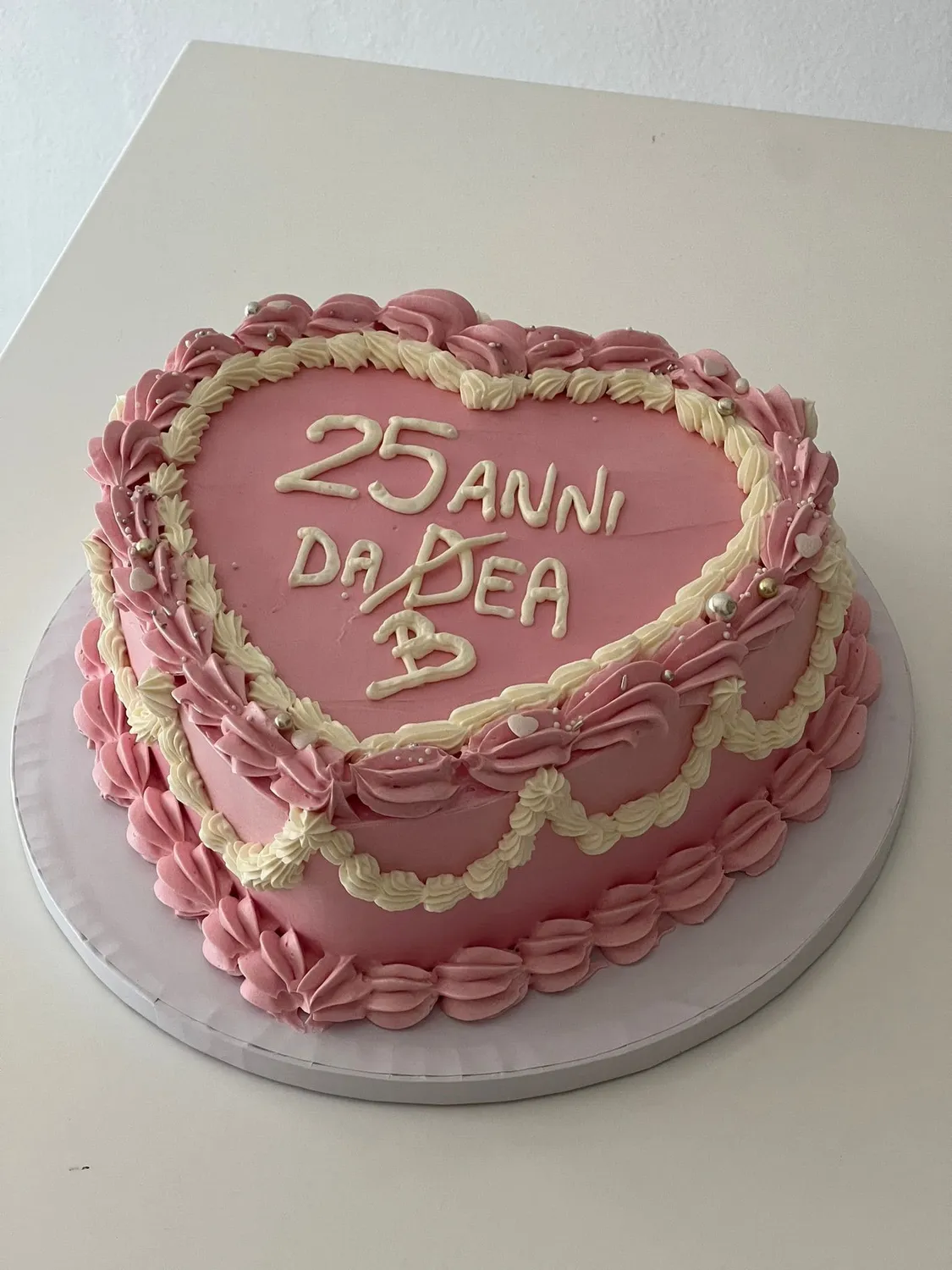 Pasta di Zucchero Lab Lambeth Cake Cuore torta cuore 20 porzioni